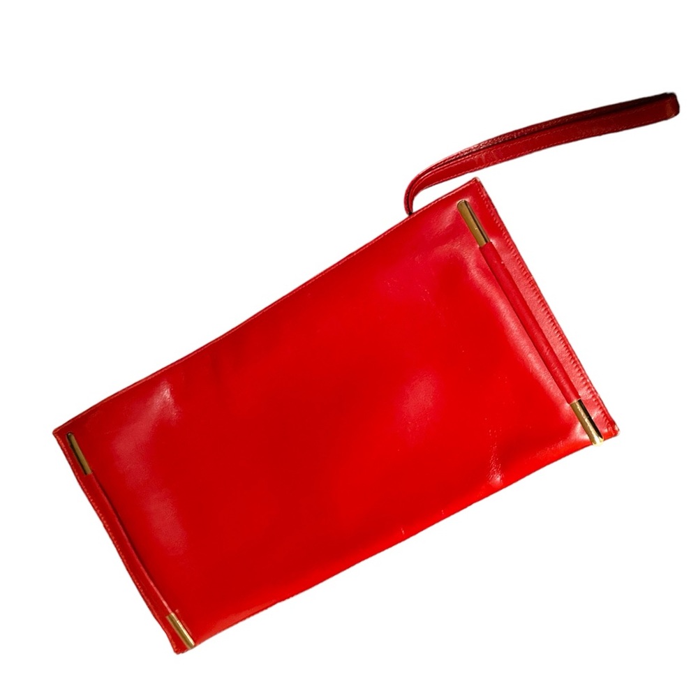 Vintage Lisette leather clutch/wristlet